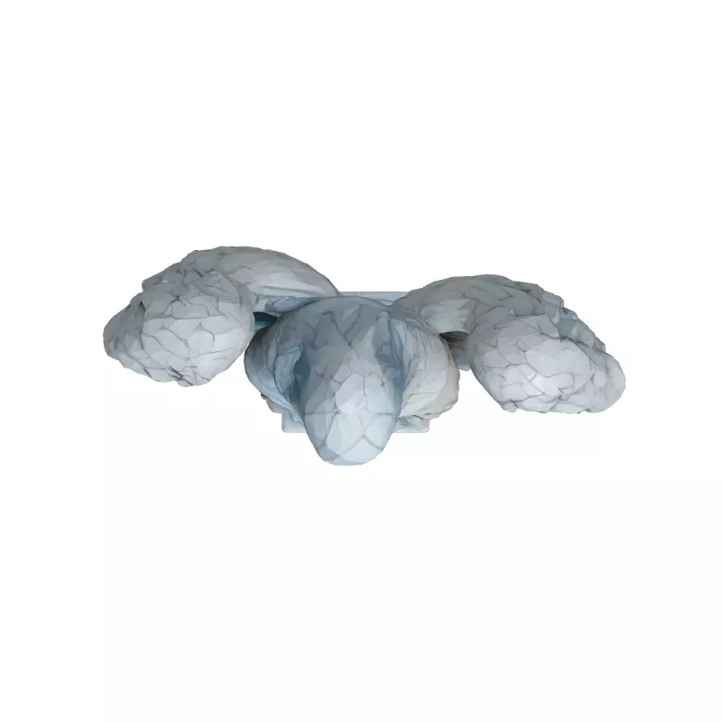 LowPoly Angel Statue 3D Model Low-poly 3D model_8