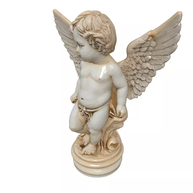 Cherubic Angel Statue 3D Model Low-poly 3D model_2