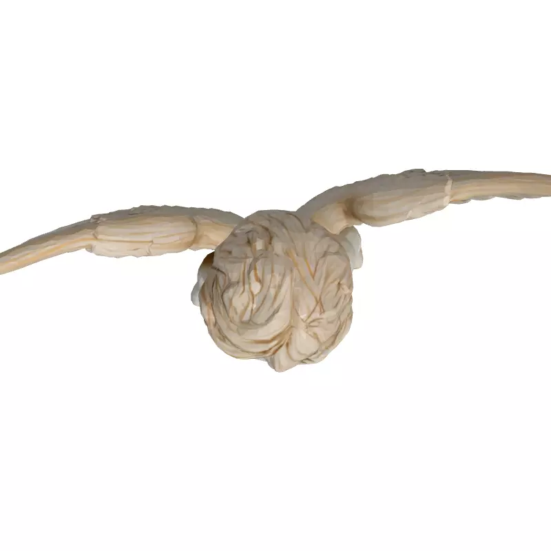 Cherubic Angel Statue 3D Model Low-poly 3D model_8