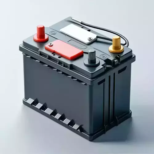 Realistic 12V Car Battery Low-poly 3D model