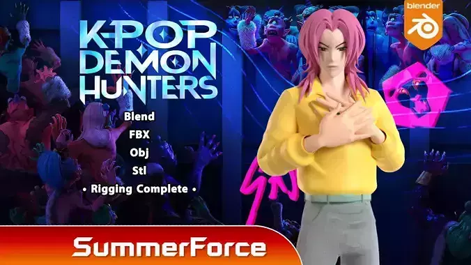 Romance Saja - KPop Demon Hunters 3D model