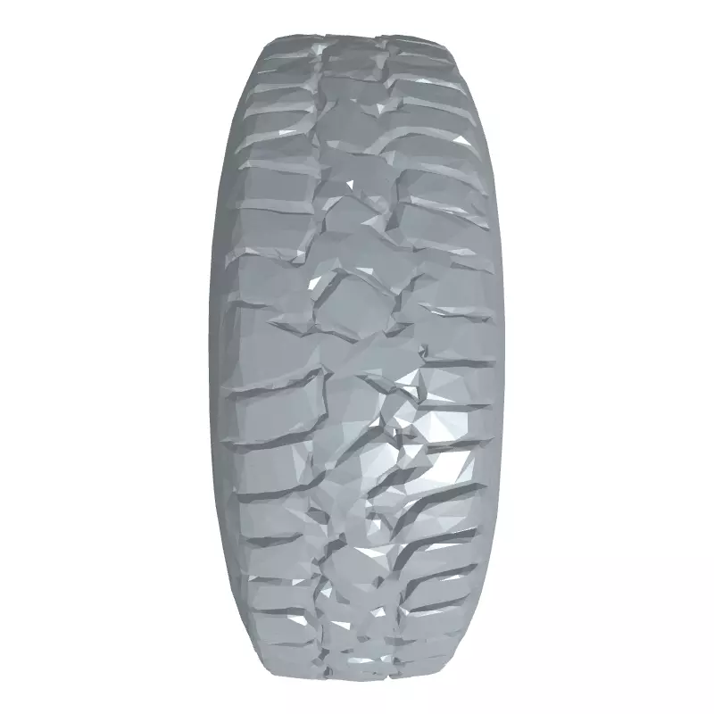 Realistic OffRoad Tire 3D Model Low-poly 3D model_8