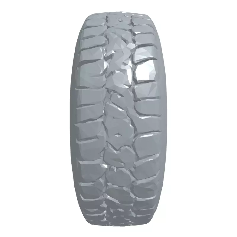 Realistic OffRoad Tire 3D Model Low-poly 3D model_4
