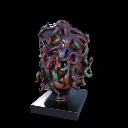 2028  Medusa Gorgon Head 3D Model  magic 3D print model_14