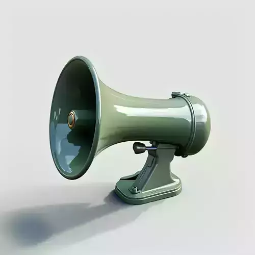 Vintage Megaphone 3D Model