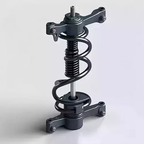 Realistic Car Suspension 3D Model Low-poly 3D model