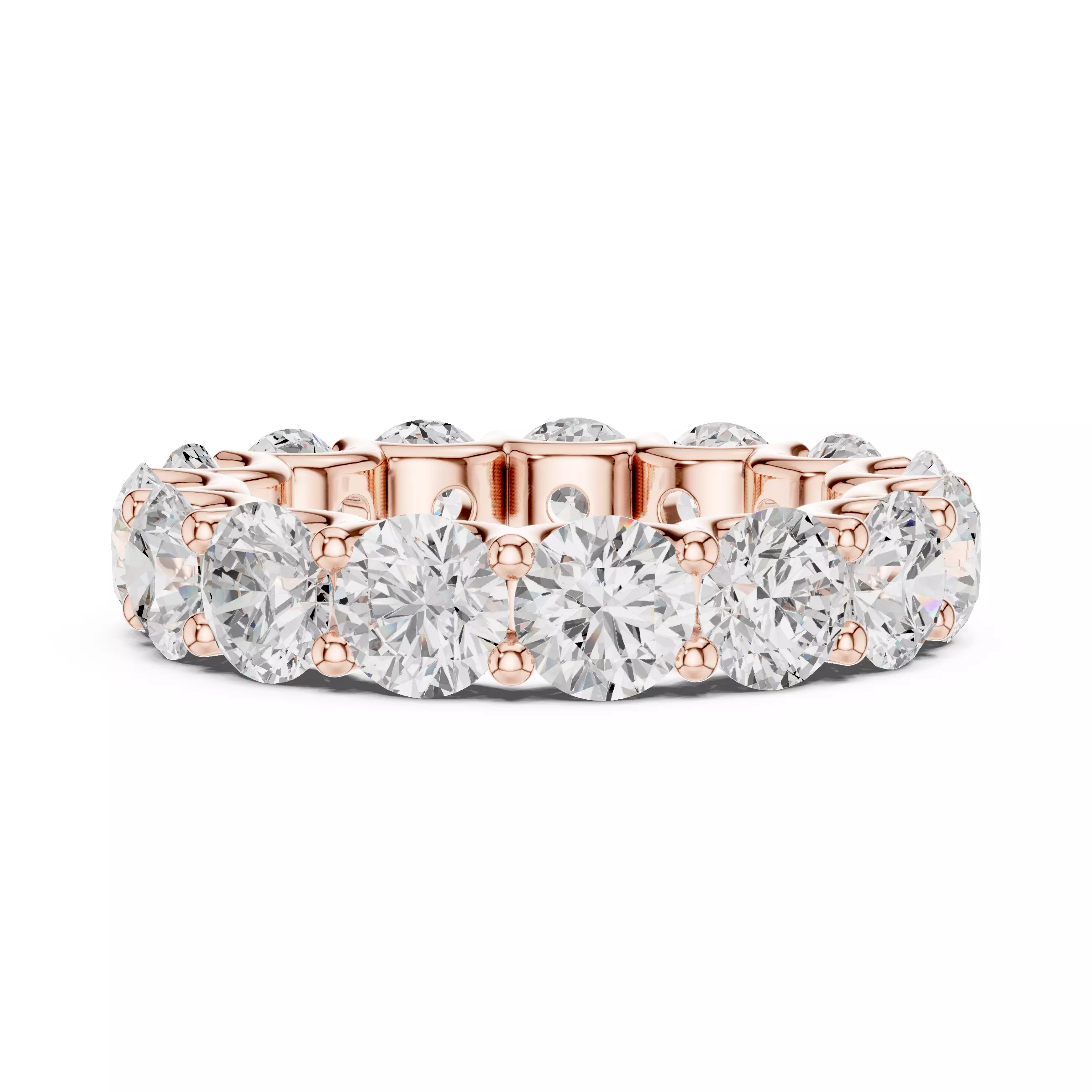 Full Eternity Round Diamond Stacking Wedding Band 3DM STL Video 3D print model
