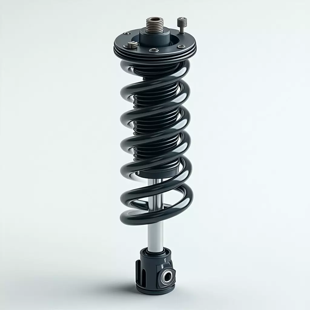 Realistic Car Shock Absorber 3D Model Low-poly 3D model_0