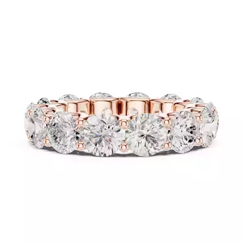 5mm Round Cut Diamond Full Eternity Wedding Band 3DM STL Video 3D print model