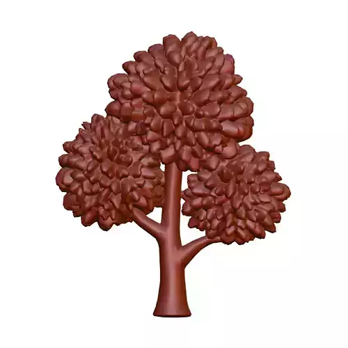 Low Poly Stylized Tree