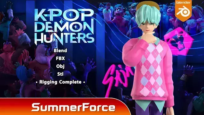 Baby Saja - KPop Demon Hunters 3D model