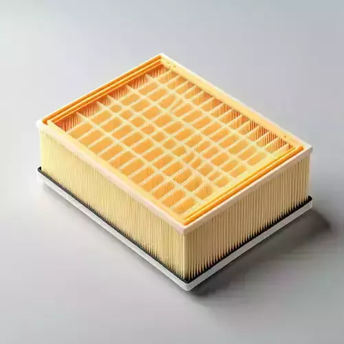 Realistic Car Air Filter 3D Model Low-poly 3D model