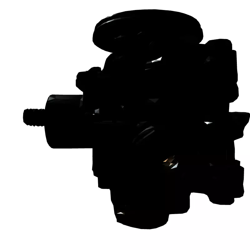 Realistic Carburetor 3D Model Low-poly 3D model_7