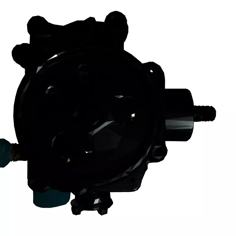 Realistic Carburetor 3D Model Low-poly 3D model_8