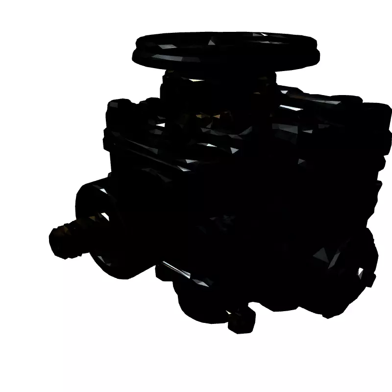 Realistic Carburetor 3D Model Low-poly 3D model_5