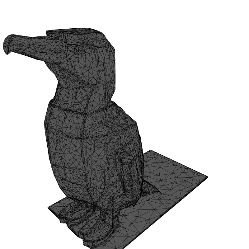 Low Poly Penguin 3D Model Low-poly 3D model_1