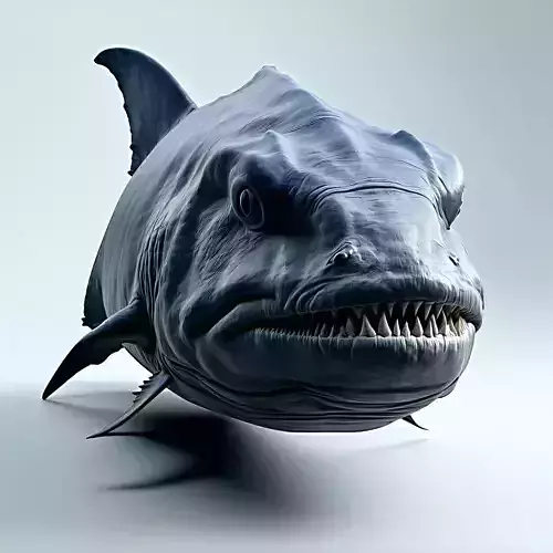 Realistic Barracuda 3D Model Low-poly 3D model