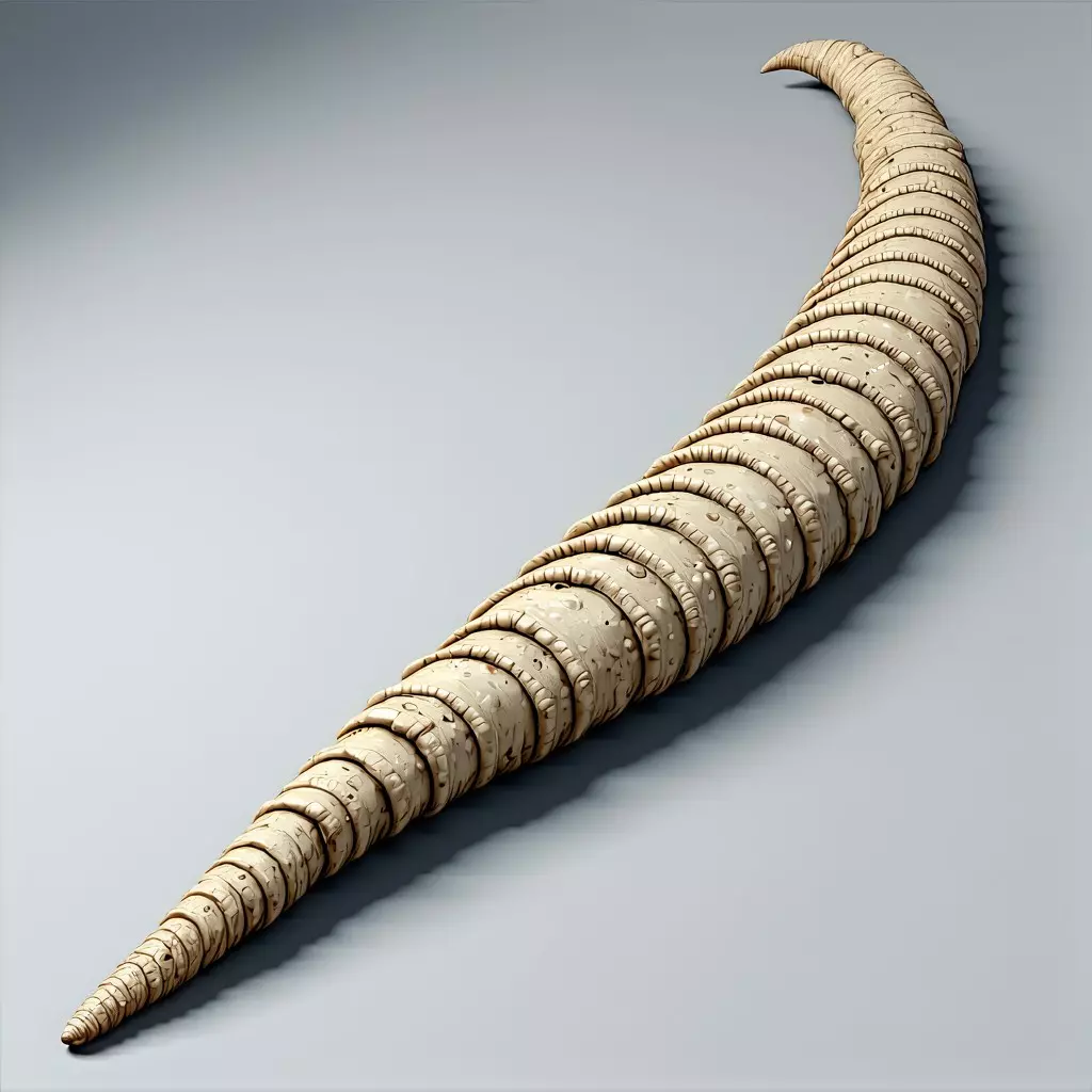 Realistic 3D Lituites Fossil Model Low-poly 3D model_0