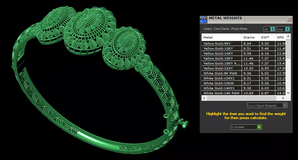 Bracelets 3D print model_3