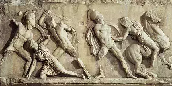 Battle Of The Greeks And The Amazons 3D Printable