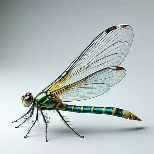 Realistic Dragonfly 3D Model Low-poly 3D model