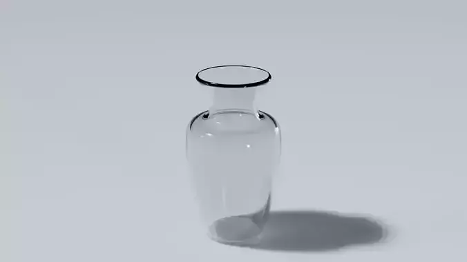 Transparent Glass Vase