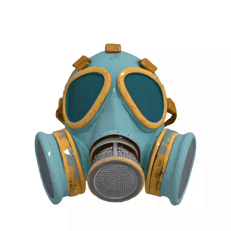 Vintage Gas Mask 3D Model Low-poly 3D model_4