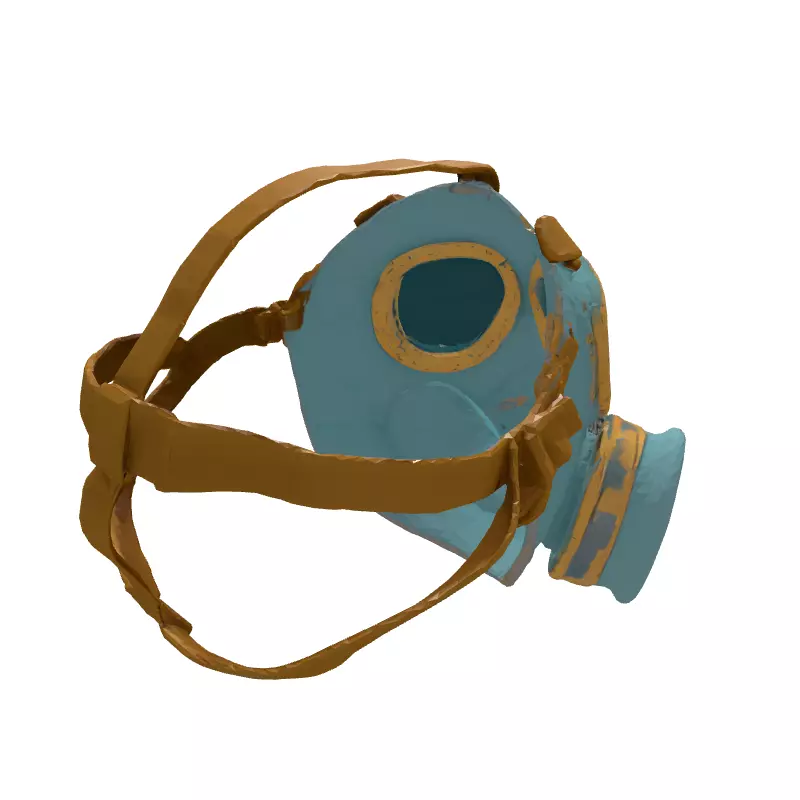 Vintage Gas Mask 3D Model Low-poly 3D model_6