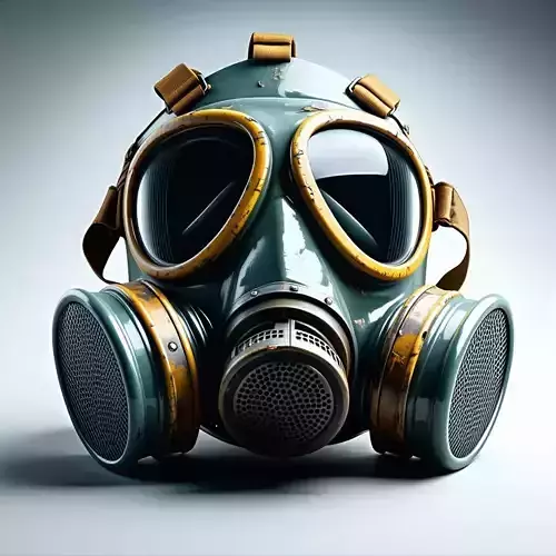 Vintage Gas Mask 3D Model Low-poly 3D model