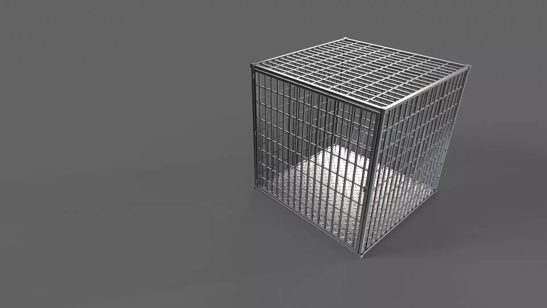 PBR Small Cage 1 Low-poly 3D model_3