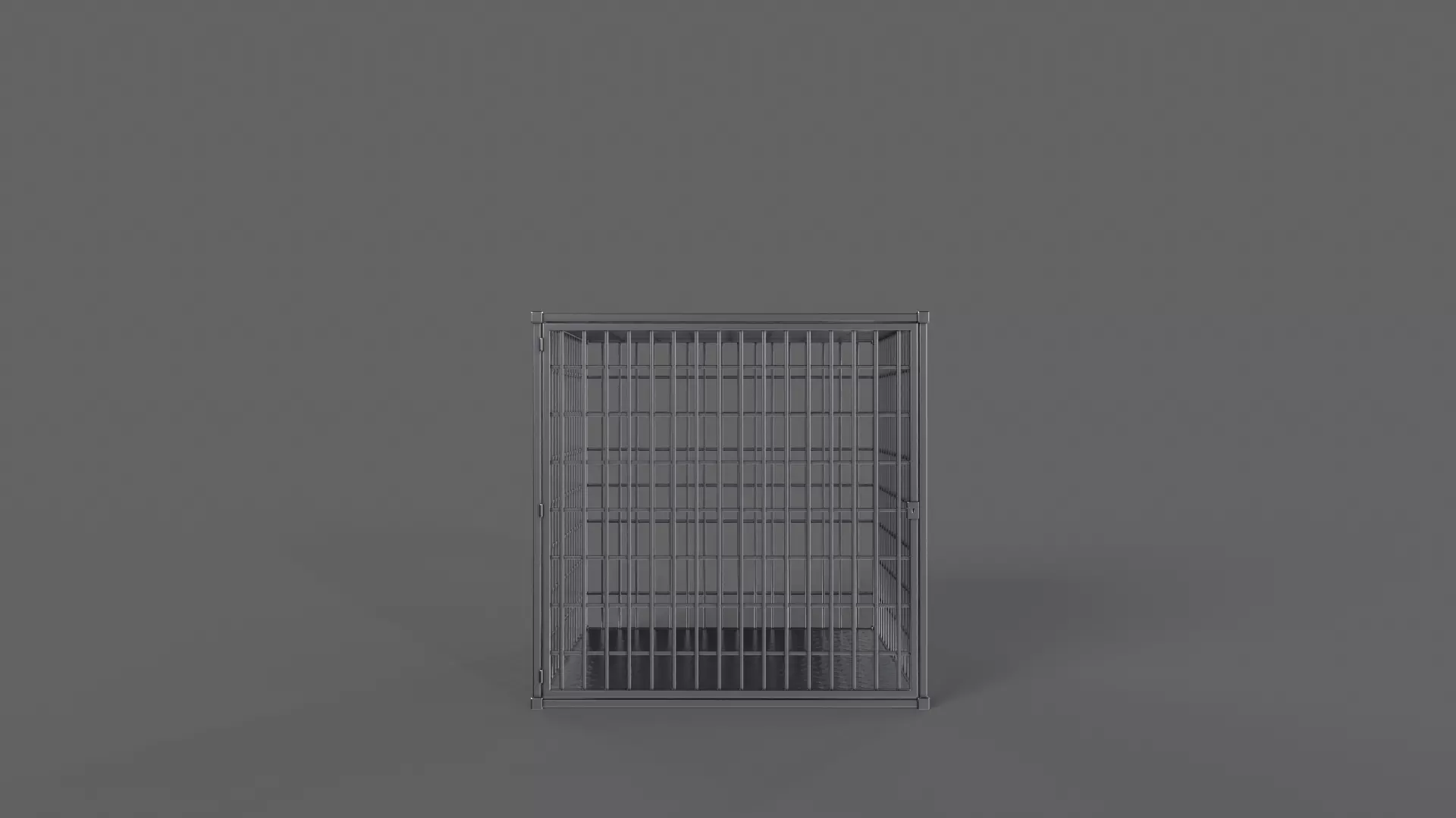 PBR Small Cage 1 Low-poly 3D model_0