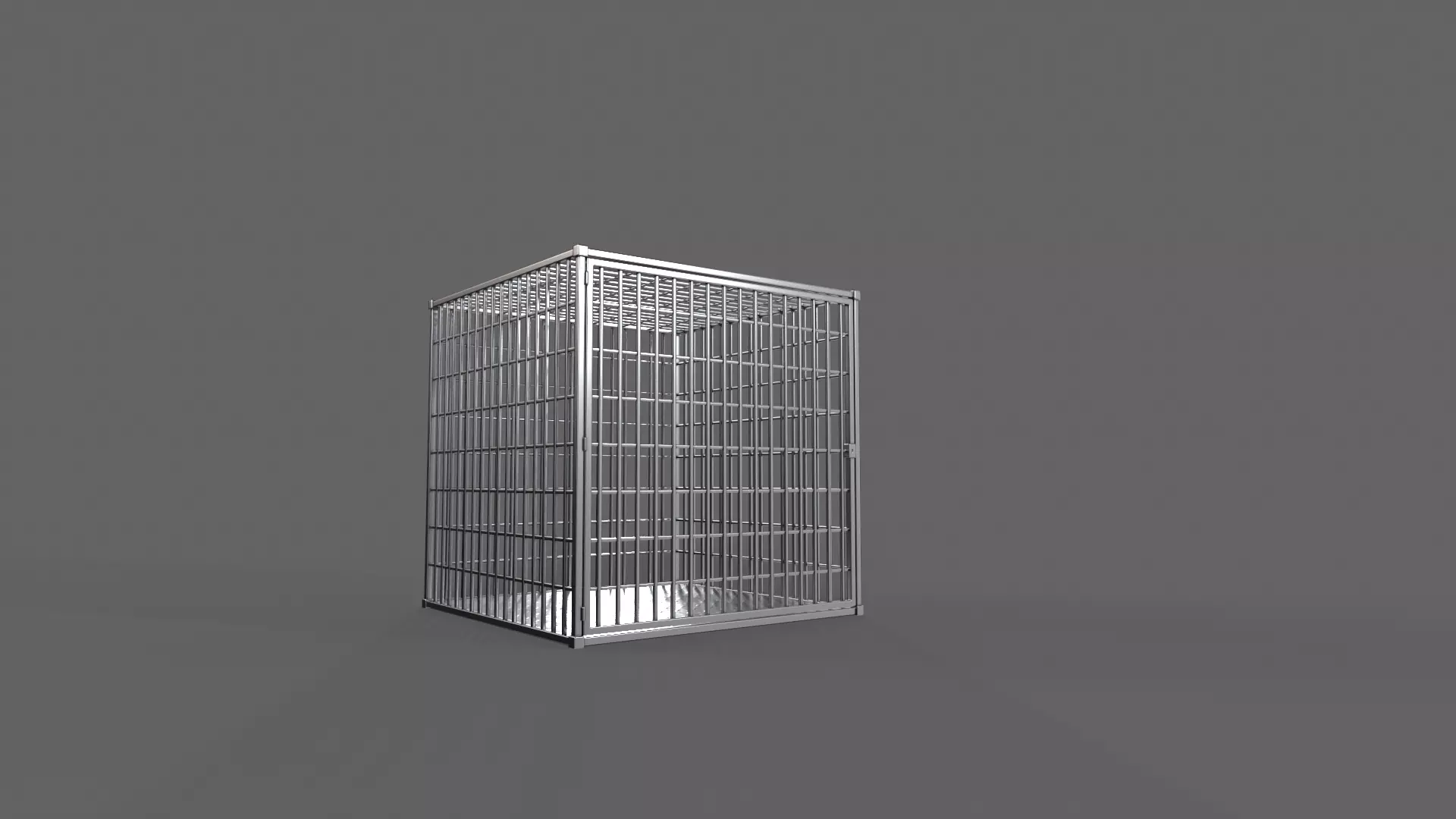PBR Small Cage 1 Low-poly 3D model_9