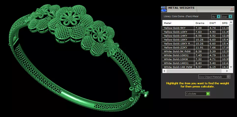 Bracelets 3D print model_3