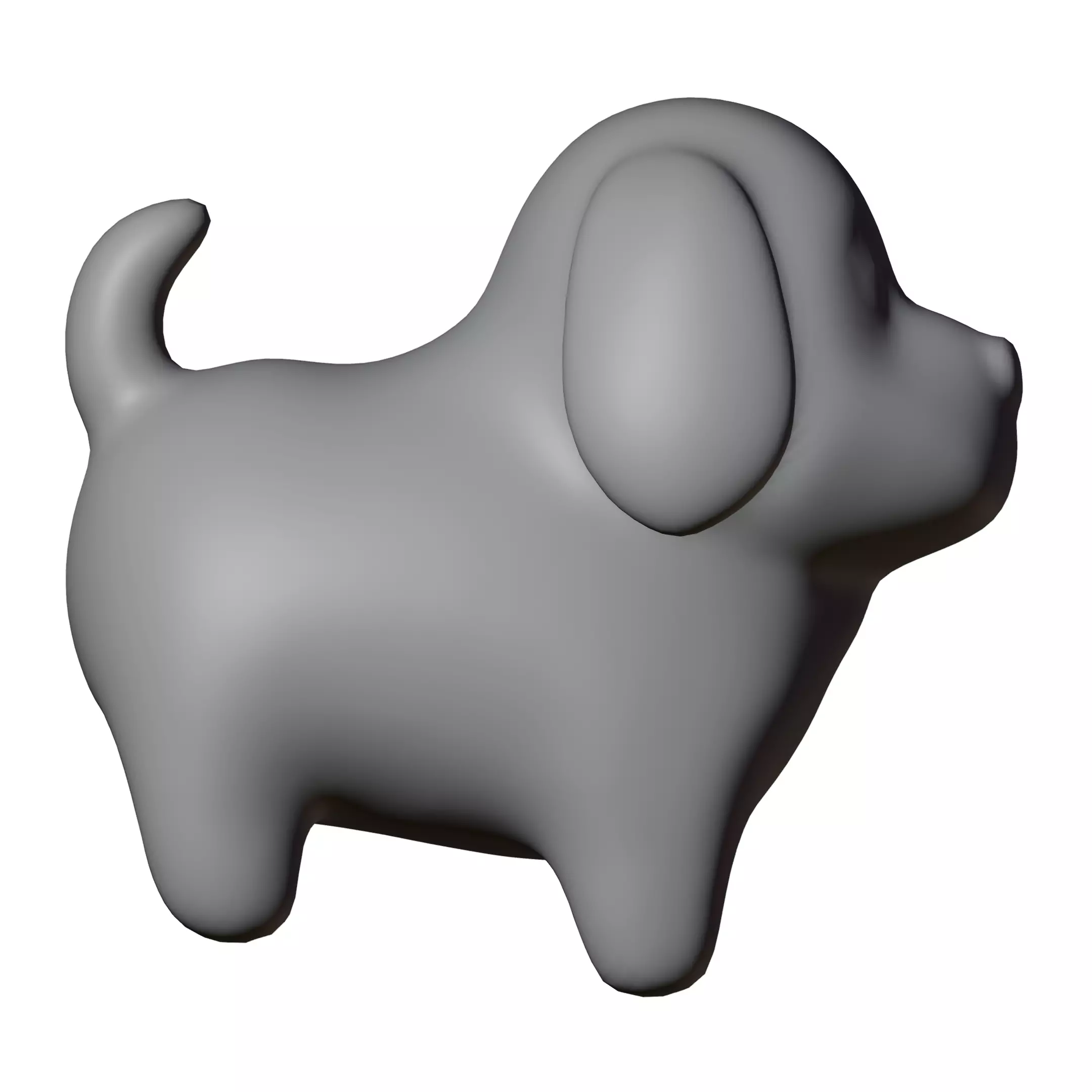 Cartoon Dog 3D Model Free low-poly 3D model_4