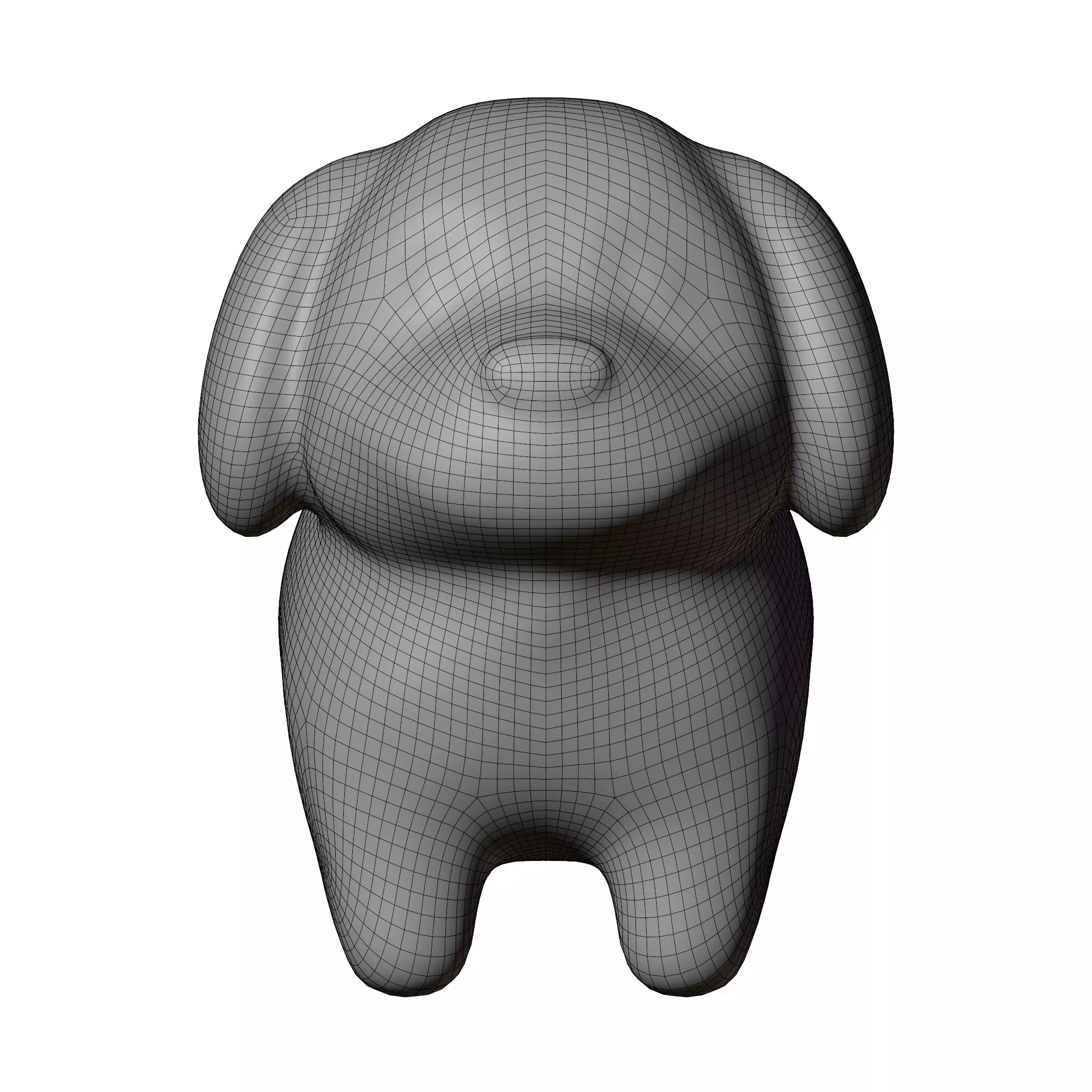 Cartoon Dog 3D Model Free low-poly 3D model_1