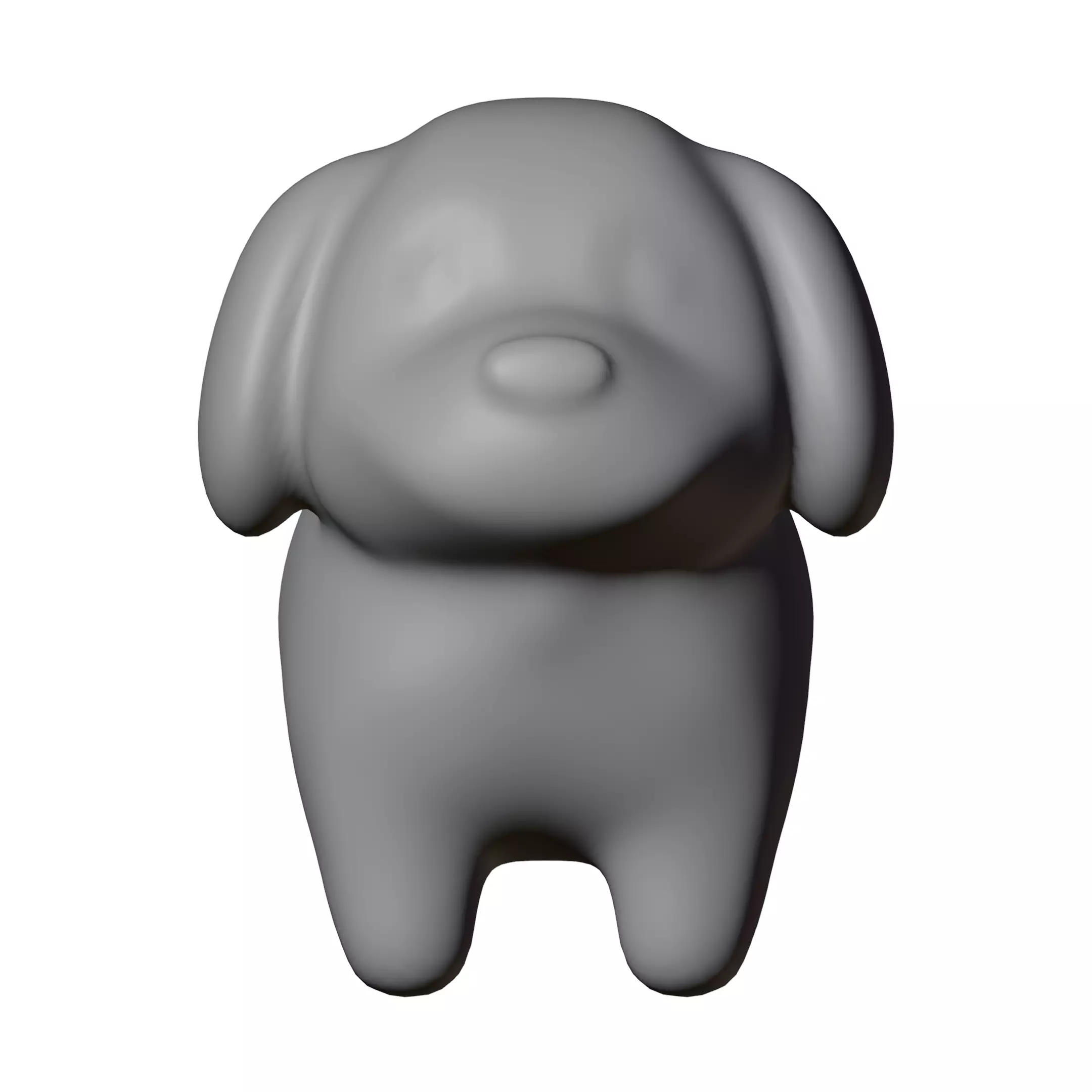 Cartoon Dog 3D Model Free low-poly 3D model_0