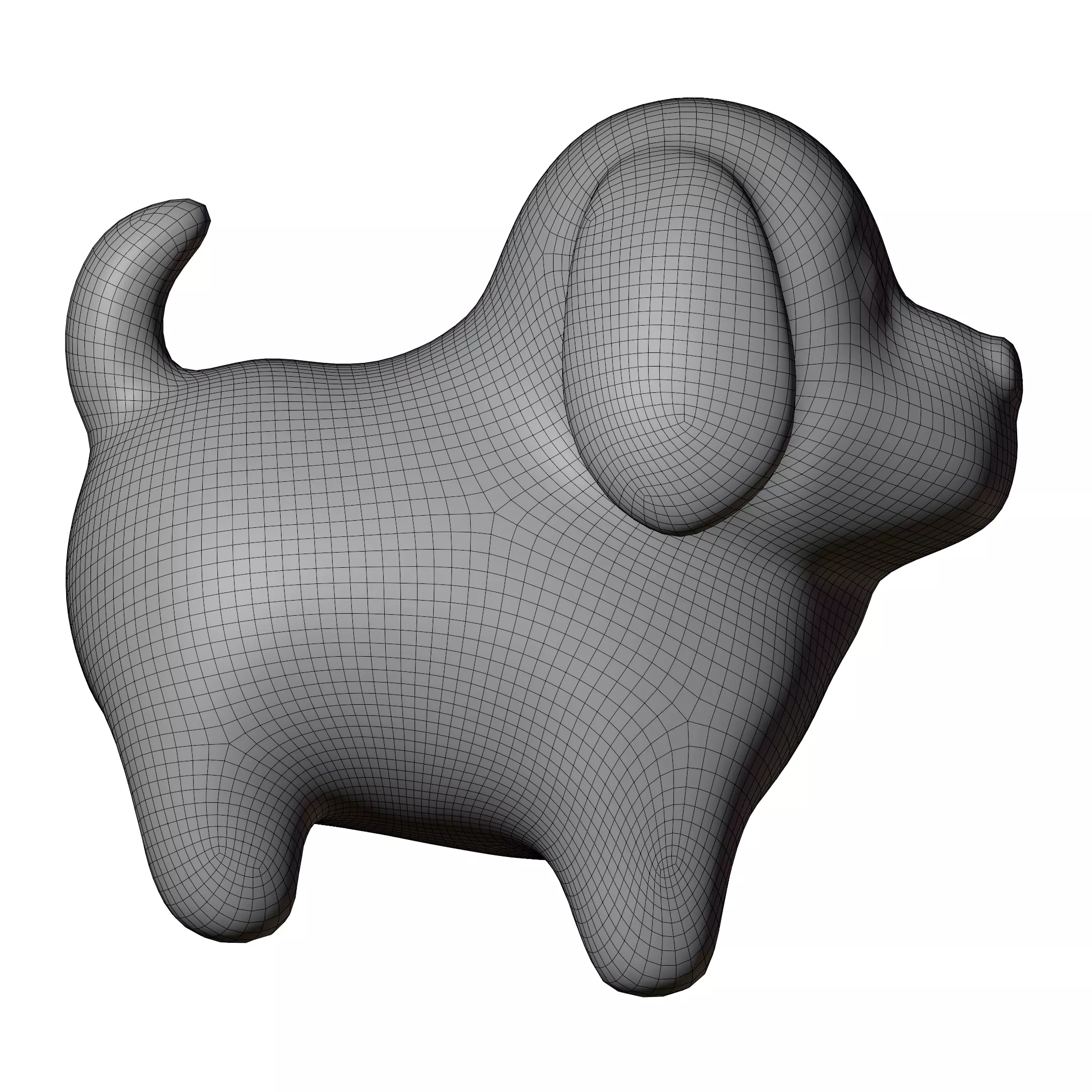 Cartoon Dog 3D Model Free low-poly 3D model_5