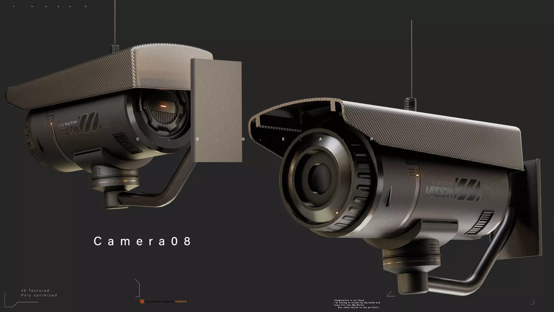 Sci-Fi CCTV Camera Pack Vol 2 3D model_8