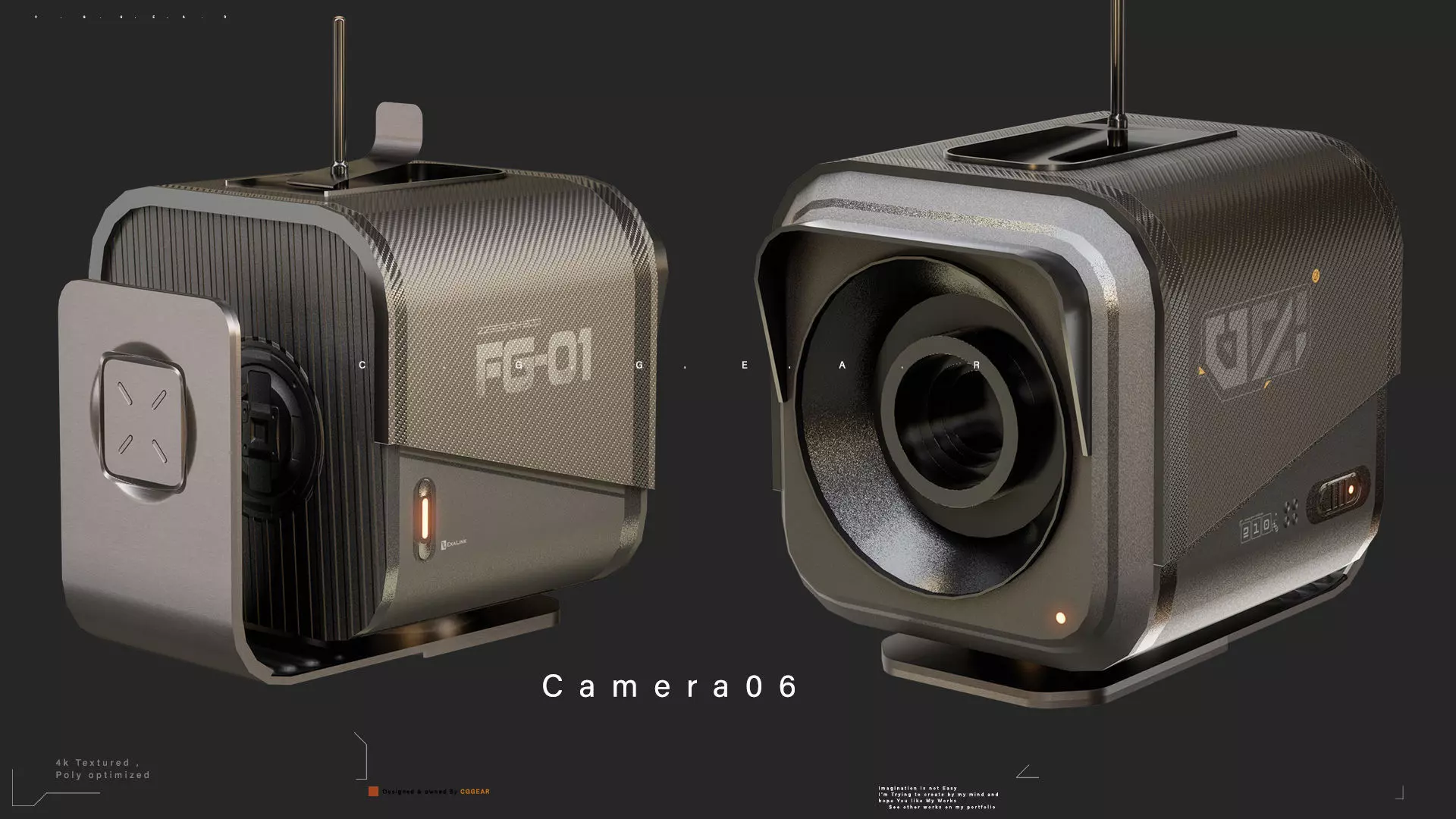 Sci-Fi CCTV Camera Pack Vol 2 3D model_6