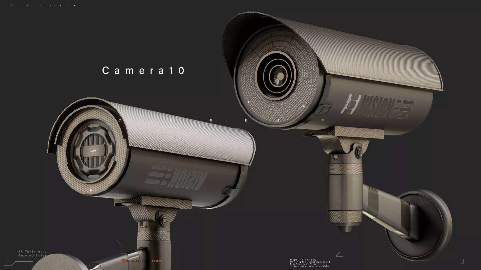 Sci-Fi CCTV Camera Pack Vol 2 3D model_10