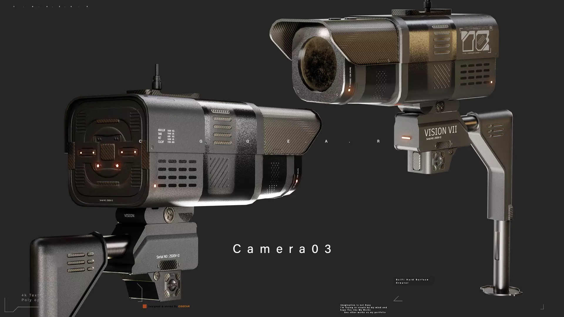 Sci-Fi CCTV Camera Pack Vol 2 3D model_3