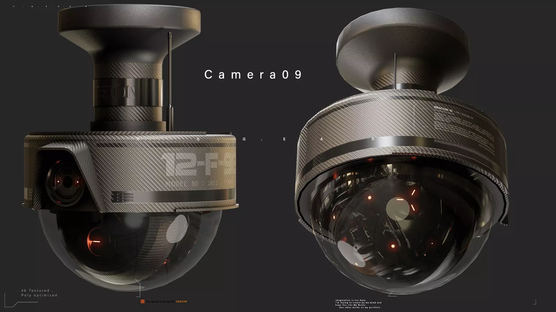 Sci-Fi CCTV Camera Pack Vol 2 3D model_9