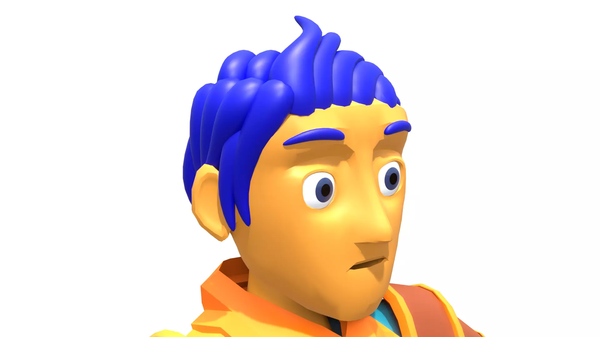 game ready low poly character Low-poly 3D model_7