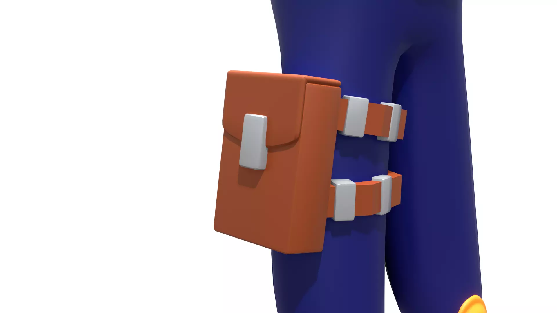 game ready low poly character Low-poly 3D model_9