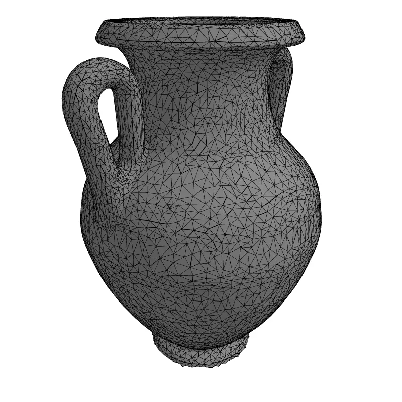 Ancient Greek Amphora 3D Model Low-poly 3D model_1