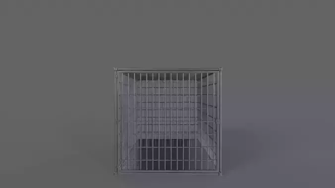 PBR Small Cage 2 Low-poly 3D model