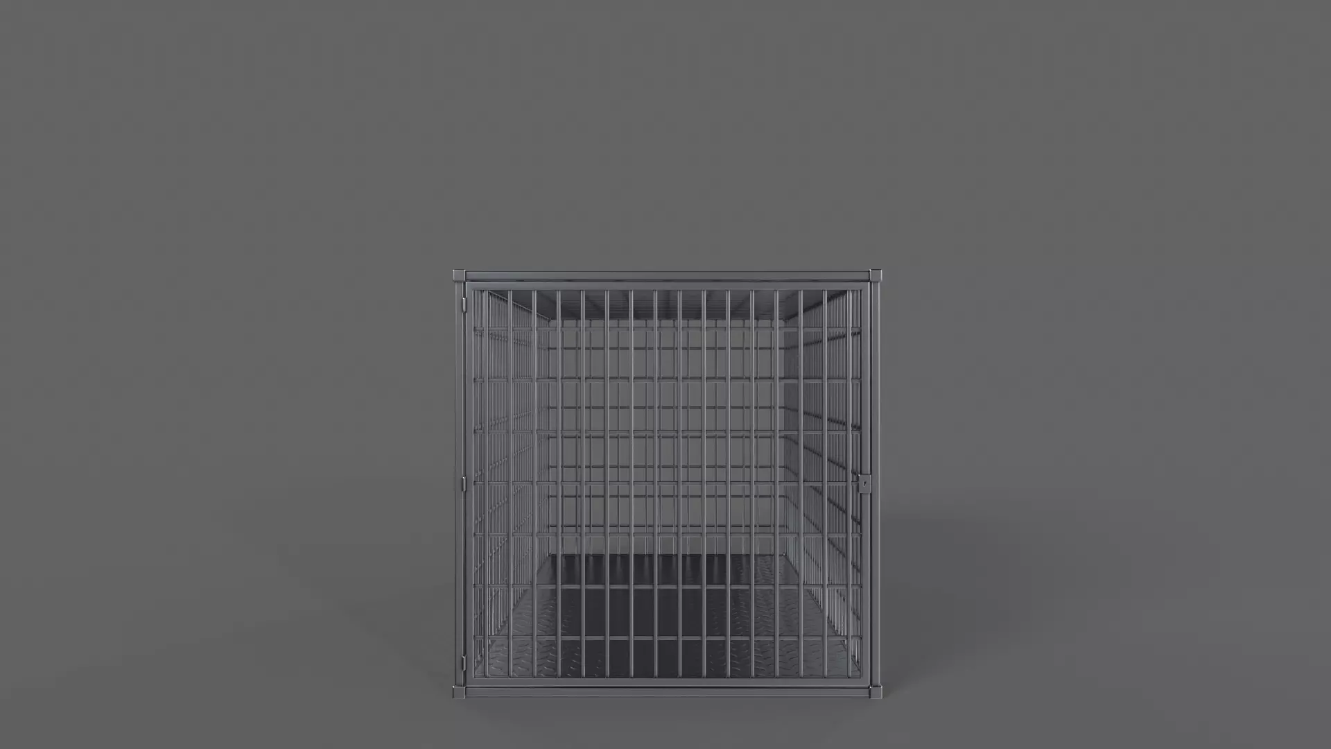 PBR Small Cage 2 Low-poly 3D model_0