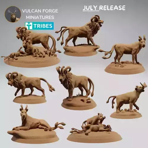 Ashplains Lions Bundle fantasy lions Supported