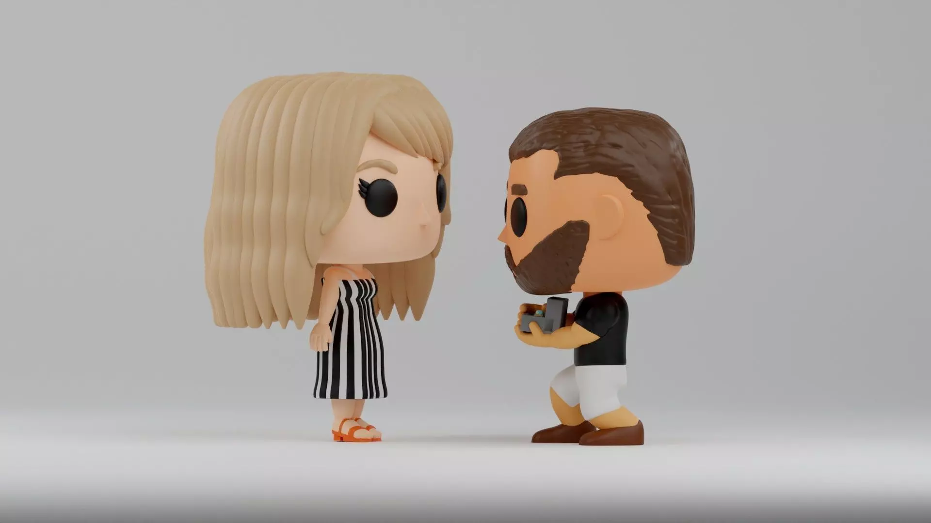  Taylor Swift and Travis Kelce s Proposal Funko Pop 3D print model_1