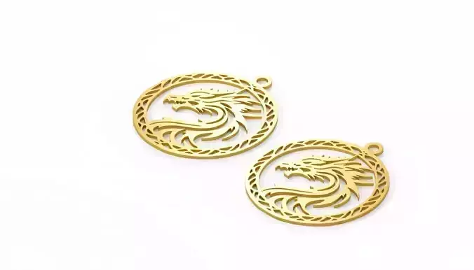 Dragon Head Pendant Jewelry Art